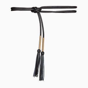 NEW Carolina Herrera Tubular Belt Black Carolina Herrera Belt